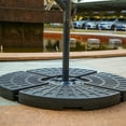 Umbrella Stand 4Piece Patio Umbrella Base HDPE Heavy Duty Cantilever