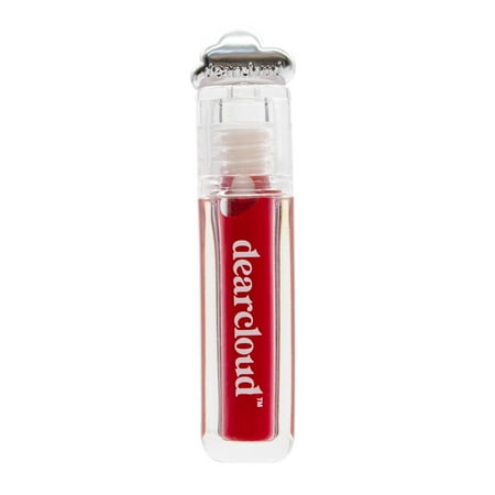 dearcloud Color Crush Lip Tint – Lip Gloss for Women – Tinted Lip Balm with Squalane – Cherry (0.13 oz)