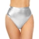 thumbnail image 2 of MKLEKYY Pantalones Cortos De Mezclilla Para Mujer, De Cintura Alta, Metálicos, Tipo Botín, Para Bailar, Ropa De Club, 2 of 4