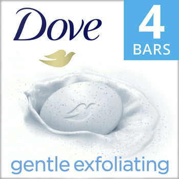 Dove Gentle Exfoliating With Renewing Mild  Beauty Bar 3.75 Oz 4 Bars