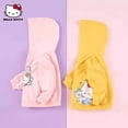 thumbnail image 5 of Hello Kitty niños primavera y otoño nueva chaqueta con capucha de algodón con estampado para niñas ropa de salida con cremallera de dibujos animados para bebés, 5 of 5