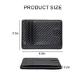 thumbnail image 5 of Luxtrada Leather Minimalist Wallet for Men & Women RFID Front Pocket Leather Card Holder Wallets (Texture Black), 5 of 8