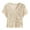 Beige, variant on Tops For Women Trendy Plus Size Tops Summer Stylish Lace Knit Short Sleeve Cardigan Lightweight Open Front Top Everyday Wear T Shirts For Women