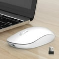 thumbnail image 7 of Walbest M108 Wireless Bluetooth Mouse for Mac and PC, Quiet Click Buttons with Slim Comfortable Body, ABS 2.4GHz Mute Wireless Mouse with DPI 1200, Rechargeable Gaming Mouse Computer Accessories, 7 of 7