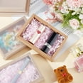 thumbnail image 5 of 16PCS Kraft Gift Drawer Box with Translucent Plastic Lid Gift Drawer Box with PVC Frosted Window for Wedding Gift Box Jewellery Packaging 5.4x3.8x1inch, 5 of 9