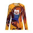 thumbnail image 6 of Adventure Time Women's Pajama Top 3D Digital Print Sleepwear Trendy Crewneck Pullovers Long Sleeve Shirts M, 6 of 8