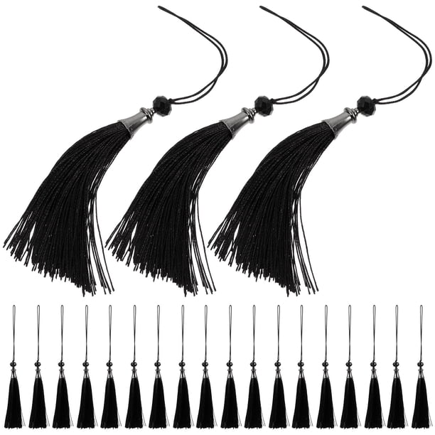 FESTFENDS 50Ud Borlas Decorativas Negras Para Accesorios De Fiesta Y Gorro De Graduación