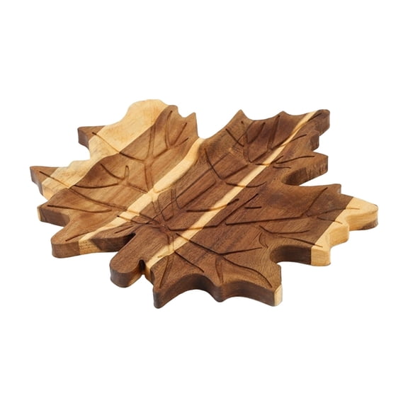 Wooden Serving Tray Natural Bamboo Platter for Bread Cheese Charcuterie Board Entertaining