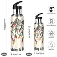 thumbnail image 2 of Yayeee 33oz Insulated Water Bottle Double Wall Stainless Steel with Flip Straw Lid, Christmas Light, 2 of 7