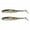 Black White, variant on 2Pcs Soft Plastic Swimbaits Paddle Tail Shad Lure Soft Bass Shad Bait Shad Minnow Paddle Tail Swim Bait for Bass Trout Walleye Crappie 31g/5inch
