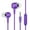 Purple, variant on Joernso Universal 3.5mm Plug In-Ear Music Bass Wired Earphones Sports Headsets with Mic