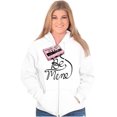 thumbnail image 3 of Be Mine Funny 1980s Valentines Day Zip Hoodie Sweatshirt Women Brisco Brands M, 3 of 6
