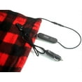 thumbnail image 4 of 12V Electric Heated Fleece Blanket with Temperature Adjustment for Car RV Winter Home Office, 4 of 4