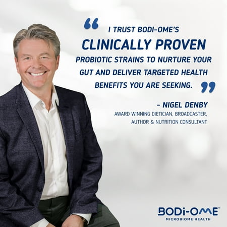 Bodi-Ome Immun N’Me Targeted Probiotic Capsules (32 count), Clinically Proven Strain, Supports Immune and Microbiome Health*, Survives Stomach Acid 100X Better‡, Gluten Free