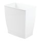 thumbnail image 1 of Bote de basura iDesign de plástico rectangular para spa, 9.5 l, 2.5 galones, blanco, 1 of 3