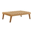thumbnail image 4 of Modway Thames Rattan Coffee Table Outdoor Patio Furniture, Natural, 4 of 11