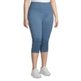 thumbnail image 7 of Under Control Women’s Adult Plus Size Comfortable Seamless Active Ruch Capri Legging Capris, 7 of 7
