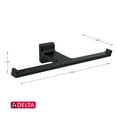 thumbnail image 2 of Delta Pivotal Double Tissue Holder, Matte Black, 2 of 9