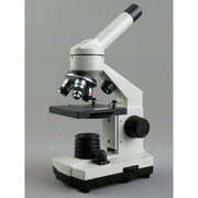 AmScope 40X-1000X Cordless LED Metal Frame Compound Microscope w Top & Bottom Lights New
