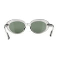 thumbnail image 4 of Mod Womens Beveled Geometric Round Oval Sunglasses Slate Green, 4 of 4