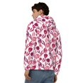 thumbnail image 4 of Naloa Tulips Flowers Men’s Hoodies, Zip up Hoodie, Sweatshirts,Hoodies for Men Sizes S-3XL-XX-Large, 4 of 5
