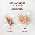 thumbnail image 2 of Chef Preserve Reusable Vacuum Sealer Bags for Food – 30 BPA-Free Food Storage Bags, Freezer, Microwave – Odor-Resistant, Leak-Proof – Compatible with Chef Preserve Vacuum Sealers, 2 of 6