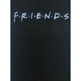 thumbnail image 2 of Friends Tv Series Girls Short Sleeve Black Graphic T-Shirt Blue Logo Tee XS 6/6X, 2 of 2