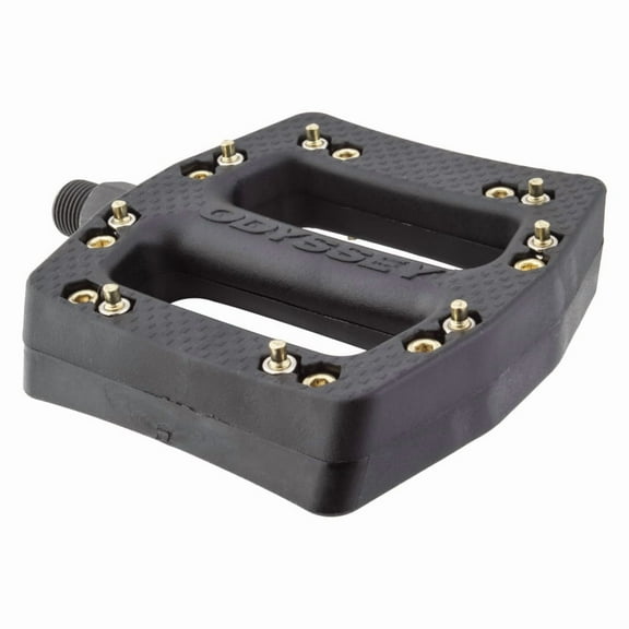 Odyssey JC PC Platform Pedals 9/16" Chromoly Composite Body Removable Pins Black
