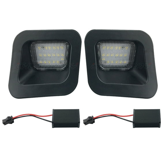 Compatible with 2003-2010 Dodge RAM 1500 2500 3500 2Pcs LED Rear License Plate Lights
