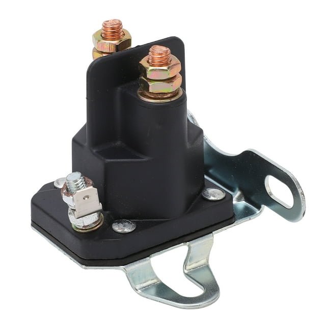 Engine Starter Solenoid Relay, 4.8W Power Starter Solenoid Brass Coil Easy To Install MZ 108-5349-00 High Sensitivity 12V ABS Shell For Garden Tractor