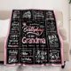 thumbnail image 3 of LHSHID Flannel Throw Blanket Grandma Color Birthday Gift for Grandma 60"x80", 3 of 6