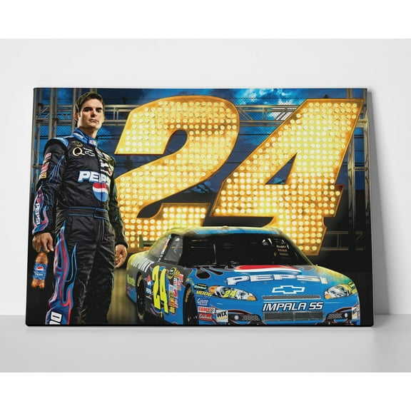 Jeff Gordon Poster or Wrapped Canvas