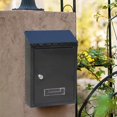 thumbnail image 4 of Stainless Mailbox 22x6.5x30cm - Black, 4 of 8