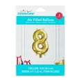 thumbnail image 2 of 16" Gold Number 8 Foil Balloon, by Way To Celebrate, 2 of 5
