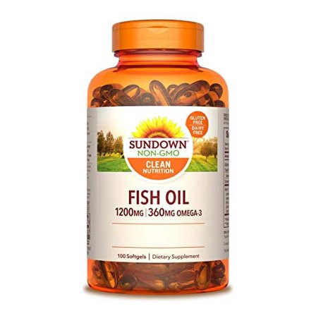 Sundown Fish Oil Extra Strength 1200 mg, 100 Softgels (Packaging May Vary)