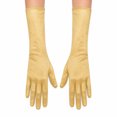 thumbnail image 2 of Unique Bargains 1 Pair Party Gloves Elegant Mid-Length Stretch Satin Long Opera Party Gloves 14.96"x4.72" Gold Tone, 2 of 5