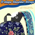 thumbnail image 5 of Pioneer Flower Floral Print Pattern 17" School Backpacks for Teens,Waterproof Oxford Fabric,S-Shape Padded Straps for School,Travel,Hiking,Camping, 5 of 5