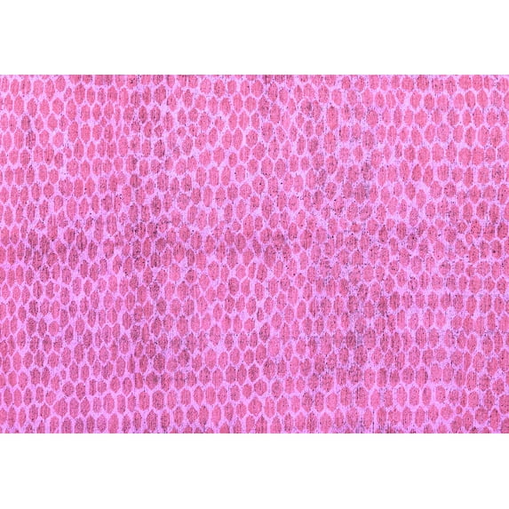 Ahgly Company Indoor Rectangle Abstract Purple Modern Area Rugs, 7' x 10'