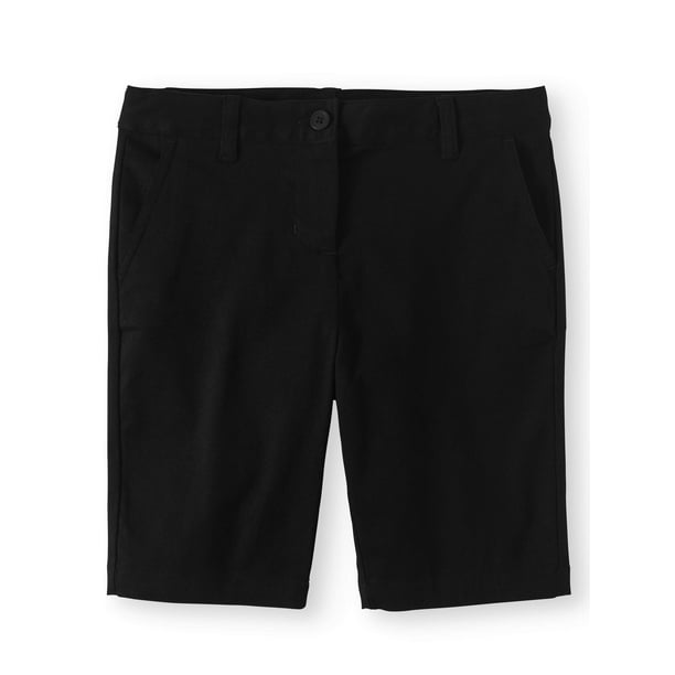 Wonder Nation Girls 416 School Uniform Stretch Twill Bermuda Shorts