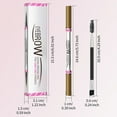 thumbnail image 2 of Eyebrow Powder 4ml Curved Eyebrow Pen Eyebrow Pencil Brow Pencil 2 In 1 Ended Microblading Eyebrow Pen With Curved Tip And Precise Brush Tip Brow Pen For Natural Hair Like Brows, 2 of 3