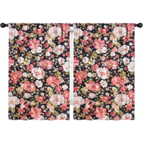 Blackout Kids Curtains,Pioneer Flower Childrens Insulated Curtains Set Of 2,Bedroom Essentials,Toddler Room Decor 42x63in(106x160cm)