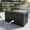 Black, variant on ZEUKMXOO 75-Gallon Outside Storage Box Waterproof, Large Outdoor Storage Bin for Patio Deck Garden, Beige Heavy Duty Container with Lid, Bottom Casters