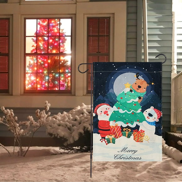 Table and Desk Fans Christmas Garden Flag Vertical Double Sided Merry Christmas Yard Outdoor Decor
