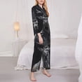thumbnail image 3 of Daiia Majestic Forest Stag for Women's Long-Sleeved Pajama Set – Soft & Comfortable Sleepwear Button-Up Pajamas Cozy Lounge Wear-XX-Large, 3 of 7