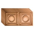 thumbnail image 1 of FASÄDE Rosette Decorative Vinyl 2ft x 4ft Glue Up Ceiling Panel in Polished Copper (5 Pack), 1 of 5