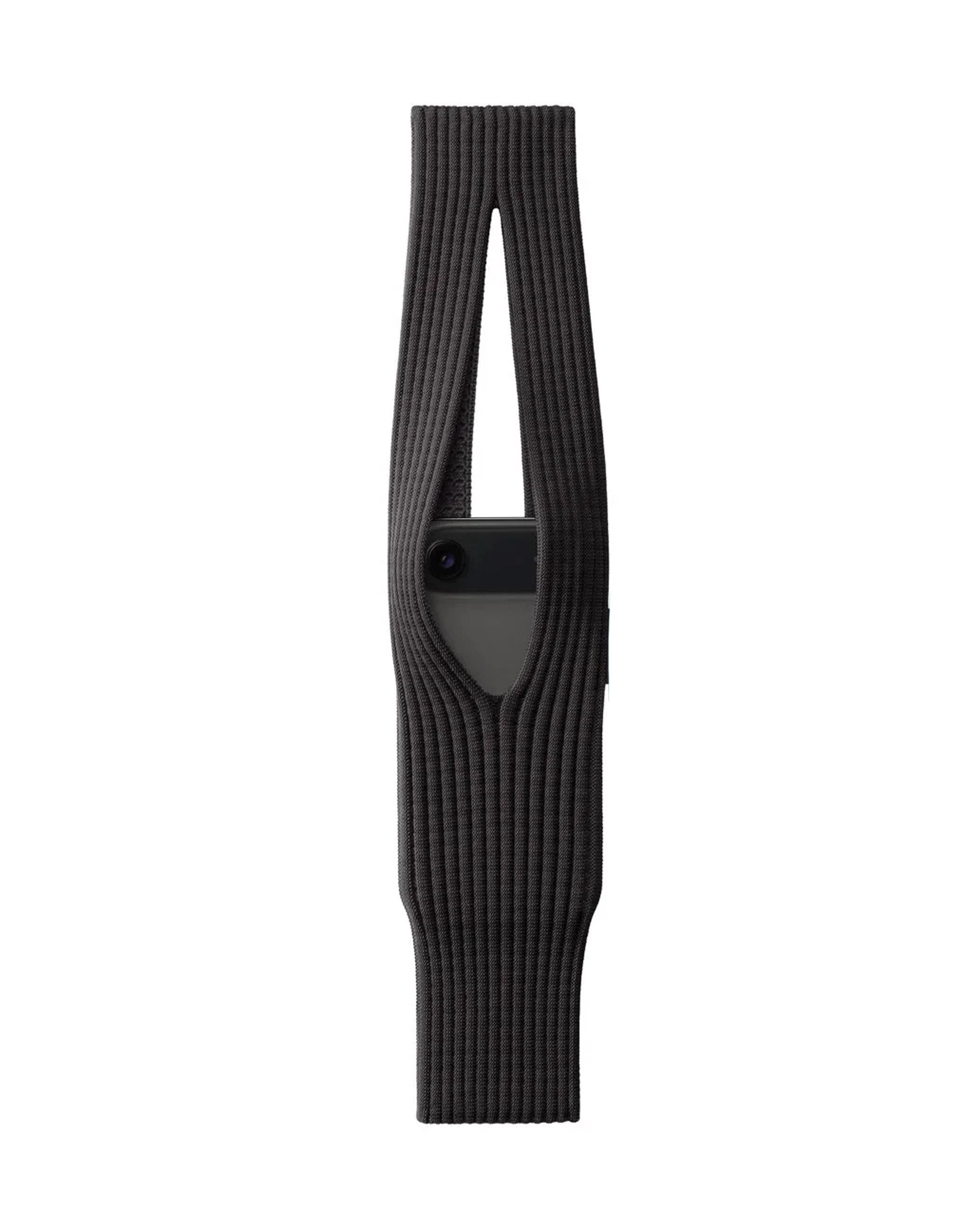 Long Soft Mobile Pouch - Black