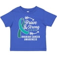 thumbnail image 3 of Inktastic Ovarian Cancer Awareness Brave and Strong with Arrows Boys or Girls Toddler T-Shirt, 3 of 5