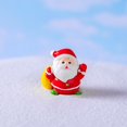 thumbnail image 4 of YAOMOBB Long-lasting Christmas Ornament Add Holiday Cheer with 2Pcs Christmas Bear Ornament Mini Cartoon Santa Claus Snowman Tree Gift Box Solid Resin Desktop Decorations, 4 of 6