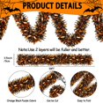 thumbnail image 2 of Guirnalda de oropel para Halloween, Lairyan, 15 m, naranja brillante y negro, 2 of 8
