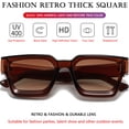 thumbnail image 4 of Gafas de sol AIEYEZO cuadradas con montura gruesa para mujeres y hombres, 4 of 7